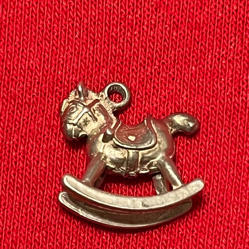 Silver Rocking Horse Brooch - Picture 11 of 16